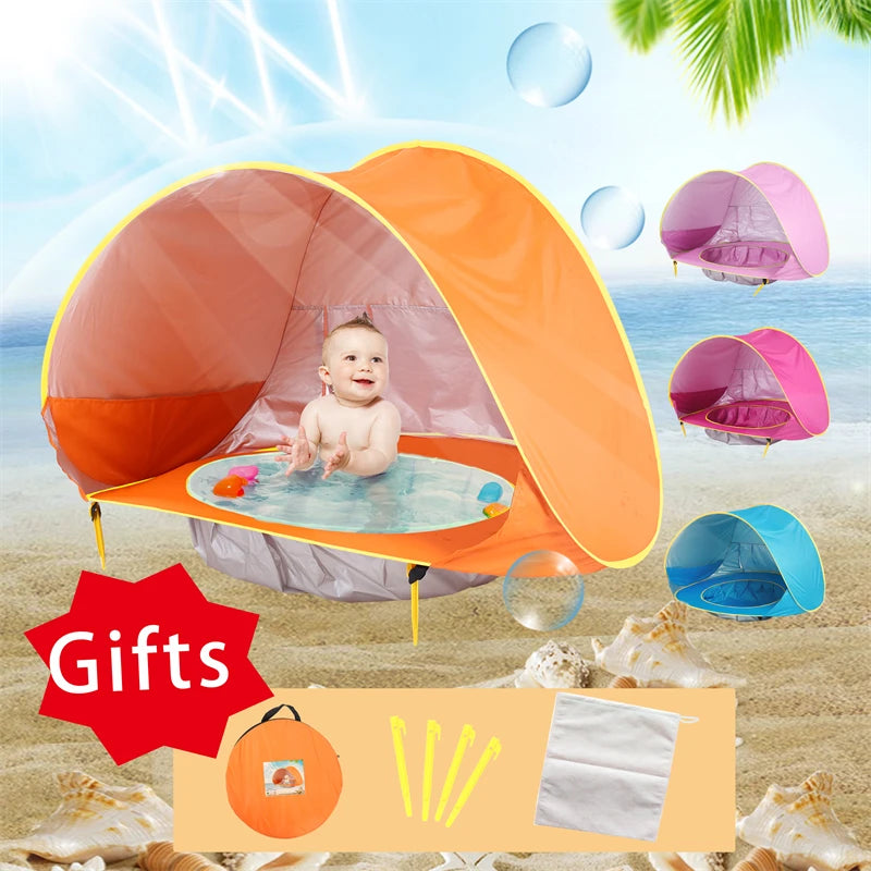 SunShade Beach Tent - Beach Tent for little babies with small pool